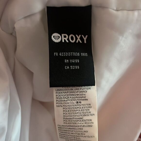 ROXY Snowflake Print Winter Jacket - Picture 7 of 10